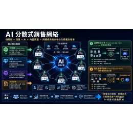 AI 分散式銷售網絡 品牌認知累積 × AI推薦放大 × 長期流量資產